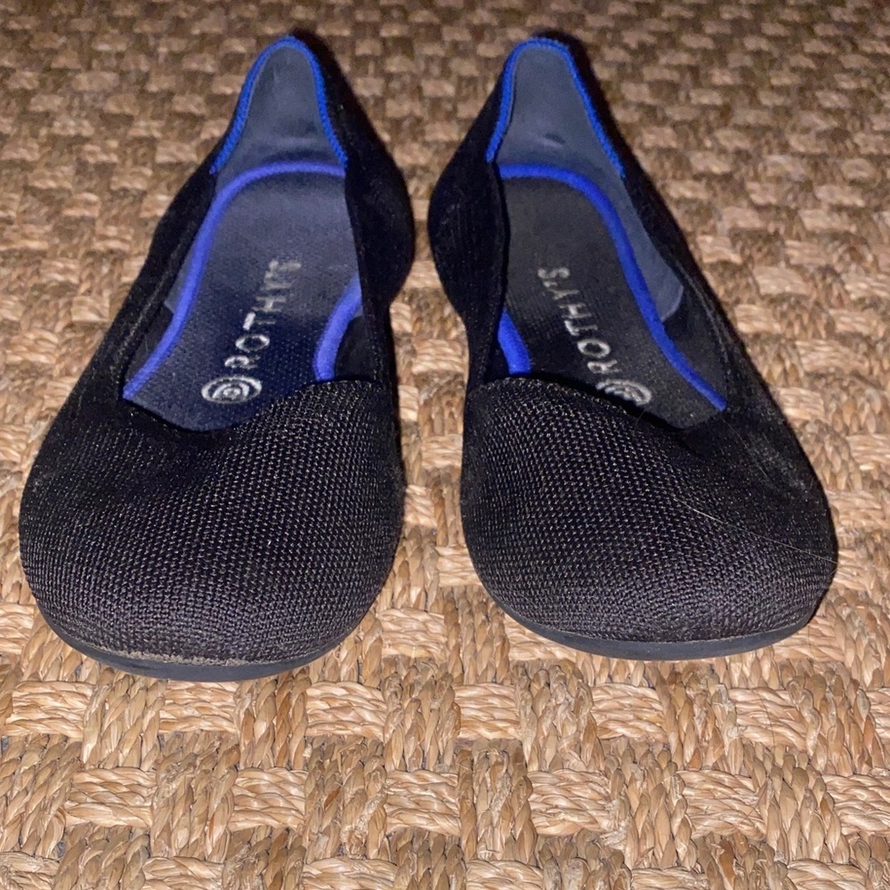Rothy's Black and Blue Women's Flats - Picture 5 of 7